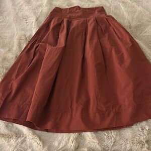 Zara high waisted long gathered skirt